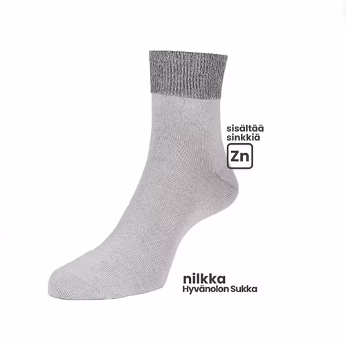 Karkelon Sukka - Hyvänolon Nilkkasukka – Harmaa